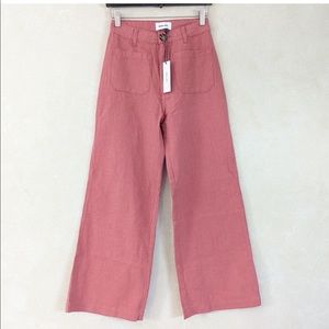 Rolla's Ramie Sailor Wide Leg Linen Pants